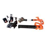 Black+Decker Cordless String Trimmer and Blower Set with Batteries and Chargers