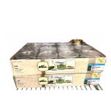 Collection of Mason Jars and Bottles - Mixed Ball and Kerr Half-Pint and Quart Sizes