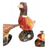 Rosemeade Pheasant Figurine Collection with Redfield S.Dak. Trinket Dish