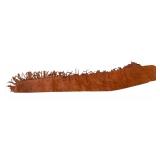 Brown Suede Rifle Scabbard with Fringe Details