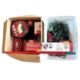Large Collection of LED Christmas Lights, Accessories, and Hanging Kit