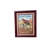 Collection of Framed Hunting Dog Art and Prints
