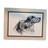 Collection of Framed Hunting Dog Art and Prints