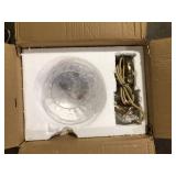 ADSENSTY 60 -Watt 1-Light Brass Pendant Light with Clear Water Wave Glass Shade  Customer Returns See Pictures ADSENSTY 60 -Watt 1-Light Brass Pendant Light with Clear Water Wave Glass Shade  Customer Returns See Pictures