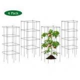 Gymax 4-Pack Tomato Cages Garden Cages Stakes Plant Trellis 16 in. x 16 in. x 39 in.  Customer Returns See Pictures Gymax 4-Pack Tomato Cages Garden Cages Stakes Plant Trellis 16 in. x 16 in. x 39 in.  Customer Returns See Pictures