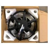 Bella Depot Vintlume 18 in. Indoor Matte Black Metal Caged Ceiling Fan with Light and Remote, Reversible Fandelier  Customer Returns See Pictures Bella Depot Vintlume 18 in. Indoor Matte Black Metal Caged Ceiling Fan with Light and Remote, Reversible Fandelier  Customer Returns See Pictures