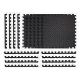 Lot of TrafficMaster Black 24 in. W x 24 in. L x 0.47 in. Foam Interlocking Gym Floor Tiles (6 Tiles/Pack) (24 sq. ft.) Customer Returns See Pictures Lot of TrafficMaster Black 24 in. W x 24 in. L x 0.47 in. Foam Interlocking Gym Floor Tiles (6 Tiles/Pack) (24 sq. ft.) Customer Returns See Pictures