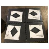 Lot of TrafficMaster Black 24 in. W x 24 in. L x 0.47 in. Foam Interlocking Gym Floor Tiles (6 Tiles/Pack) (24 sq. ft.) Customer Returns See Pictures Lot of TrafficMaster Black 24 in. W x 24 in. L x 0.47 in. Foam Interlocking Gym Floor Tiles (6 Tiles/Pack) (24 sq. ft.) Customer Returns See Pictures
