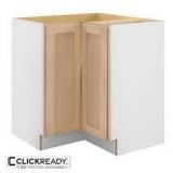 Hampton Bay 32 in. W x 32 in. D x 34.5 in. H Ready to Assemble Corner Lazy Susan Cabinet in Unfinished with CLICKREADY Technology  Customer Returns See Pictures Hampton Bay 32 in. W x 32 in. D x 34.5 in. H Ready to Assemble Corner Lazy Susan Cabinet in Unfinished with CLICKREADY Technology  Customer Returns See Pictures