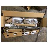 Hampton Bay Myles 3-Light Island Pendant Light Brushed Nickel Finish Clear Glass Shades   Customer Returns See Pictures Hampton Bay Myles 3-Light Island Pendant Light Brushed Nickel Finish Clear Glass Shades   Customer Returns See Pictures
