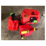 Lot of Assorted Gas Gallon Cans Various Models and Conditions Customer Returns See Pictures Lot of Assorted Gas Gallon Cans Various Models and Conditions Customer Returns See Pictures