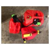 Lot of Assorted Gas Gallon Cans Various Models and Conditions Customer Returns See Pictures Lot of Assorted Gas Gallon Cans Various Models and Conditions Customer Returns See Pictures