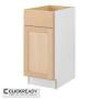 Hampton Bay 15 in. W x 24 in. D x 34.5 in. H Ready to Assemble Base Kitchen Cabinet in Unfinished with CLICKREADY Technology Customer Returns See Pictures