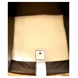 Whittemore-Sherrill Limited Brown Leather Wingback Armchair with Nailhead Trim and Cushion