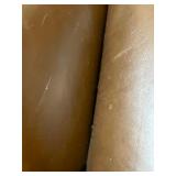 Whittemore-Sherrill Limited Brown Leather Wingback Armchair with Nailhead Trim and Cushion