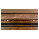 Antique Wooden Secretary Desk with Drawers and Key & Chair