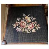 Antique Wooden Secretary Desk with Drawers and Key & Chair