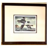Framed Limited Edition R. Hautman Signed Duck Print 826/2000