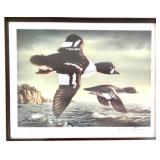 Framed Limited Edition R. Hautman Signed Duck Print 826/2000