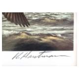 Framed Limited Edition R. Hautman Signed Duck Print 826/2000