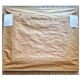 Framed Landscape Artwork with Boat on Autumn Lake