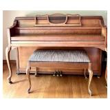 Story & Clark Upright Piano with Matching Bench
