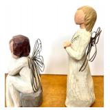 Set of 5 Willow Tree Style Angel Figurines