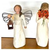 Set of 5 Willow Tree Style Angel Figurines