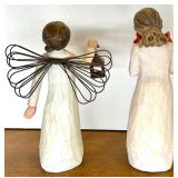 Set of 5 Willow Tree Style Angel Figurines