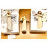 Set of 3 Willow Tree Angel Figurines with Original Boxes