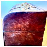 Home Decor Collection with Vintage Trinket Boxes, Wood Candle Holder, Cups, and Art Plaques