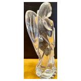 Collection of Glass Tabletop Decor Including Seiko Clock and Oil Lamp