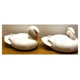 Asian Decor Collection with Hand-Painted Vase, Lidded Jar, Album, and Duck Figures