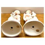 Andrea by Sadek Hand Painted Porcelain Figurines, German Figure and Floral Bowl Collection