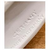 Andrea by Sadek Hand Painted Porcelain Figurines, German Figure and Floral Bowl Collection