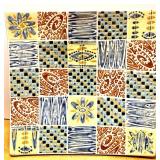 Eclectic Decorative Ceramic and Glass Tableware Collection with Serving Tray