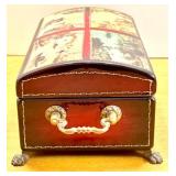 Collection of Miniature Musical Instrument Figurines and Keepsake Box