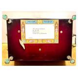 Collection of Miniature Musical Instrument Figurines and Keepsake Box