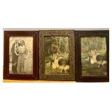 Vintage Family Photograph Album and Ephemera Collection with Old Books