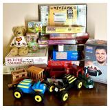 Large Lot of Board Games, Puzzles, Speakers, Wooden Toys and Collectibles