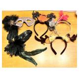 Large Costume / Dress up Accessory Lot with Hats, Masks, Scarves, Headbands, and Holiday Items SEE ALL PHOTOS