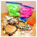 Large Costume / Dress up Accessory Lot with Hats, Masks, Scarves, Headbands, and Holiday Items SEE ALL PHOTOS