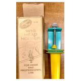 Wig with Stand, Super Pro Wig Head Holder, and Floral Hat Box Set