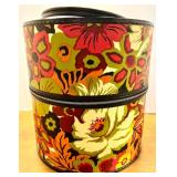 Wig with Stand, Super Pro Wig Head Holder, and Floral Hat Box Set