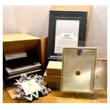 Collection of Assorted Decorative Picture Frames in various sizes and styles