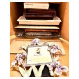 Collection of Assorted Decorative Picture Frames in various sizes and styles