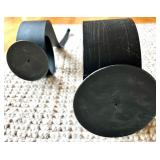 Mixed Lot Home Decor Accents Including Candle Holders, Artificial Plants, and Decorative Bowl Set