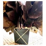 Mixed Lot Home Decor Accents Including Candle Holders, Artificial Plants, and Decorative Bowl Set