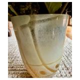 Mixed Lot Home Decor Accents Including Candle Holders, Artificial Plants, and Decorative Bowl Set