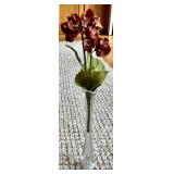 Mixed Lot Home Decor Accents Including Candle Holders, Artificial Plants, and Decorative Bowl Set